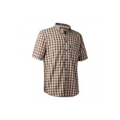 CHEMISE MANCHES COURTES HOMME DEERHUNTER JEFF - MARRON