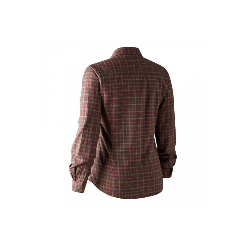 CHEMISE MANCHES LONGUES FEMME DEERHUNTER LADY AVA SHIRT - ROUGE 4 CHEMISE MANCHES LONGUES FEMME DEERHUNTER LADY AVA SHIRT - ROUGE - Image 2