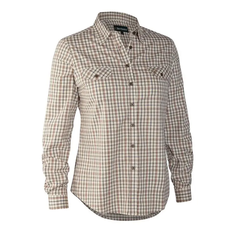 CHEMISE MANCHES LONGUES FEMME DEERHUNTER LADY HARPER SHIRT - VERT 3 CHEMISE MANCHES LONGUES FEMME DEERHUNTER LADY HARPER SHIRT - VERT