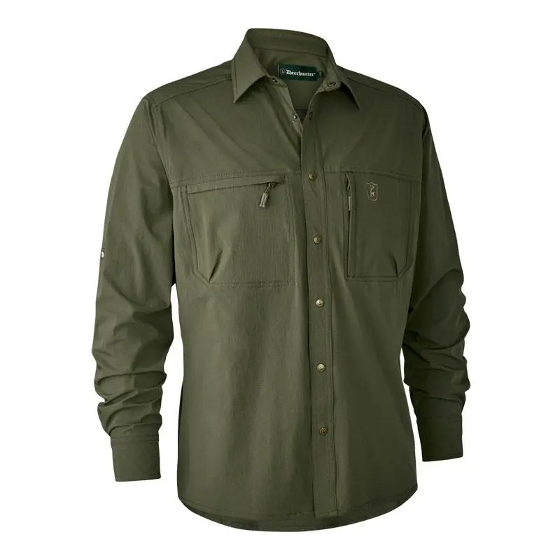 CHEMISE MANCHES LONGUES HOMME DEERHUNTER ANTI-INSECT SHIRT WITH HHL TREATMENT - KAKI 3 CHEMISE MANCHES LONGUES HOMME DEERHUNTER ANTI-INSECT SHIRT WITH HHL TREATMENT - KAKI