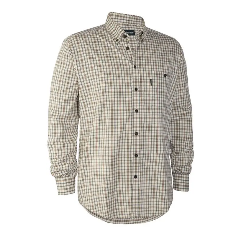 CHEMISE MANCHES LONGUES HOMME DEERHUNTER HENRY SHIRT - VERT 3 CHEMISE MANCHES LONGUES HOMME DEERHUNTER HENRY SHIRT - VERT