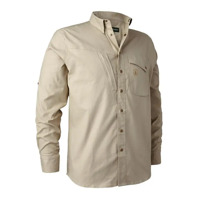 CHEMISE MANCHES LONGUES HOMME DEERHUNTER MATABO - BEIGE 3 CHEMISE MANCHES LONGUES HOMME DEERHUNTER MATABO - BEIGE