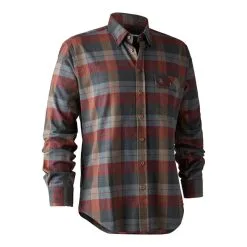 CHEMISE MANCHES LONGUES HOMME DEERHUNTER RYAN SHIRT - ROUGE