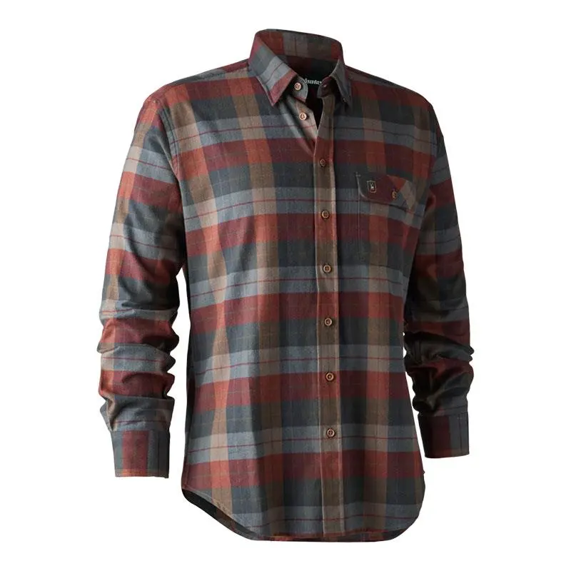 CHEMISE MANCHES LONGUES HOMME DEERHUNTER RYAN SHIRT - ROUGE 3 CHEMISE MANCHES LONGUES HOMME DEERHUNTER RYAN SHIRT - ROUGE
