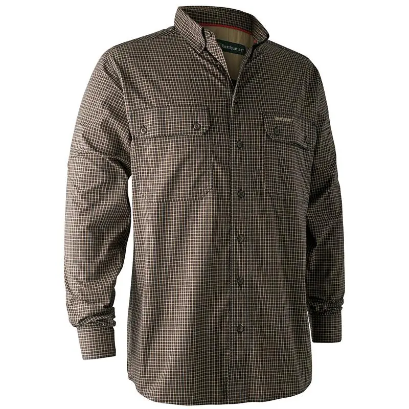 LONG SLEEVED-SHIRT DEERHUNTER CALLUM BAMBOO BLUE 3 LONG SLEEVED-SHIRT DEERHUNTER CALLUM BAMBOO BLUE
