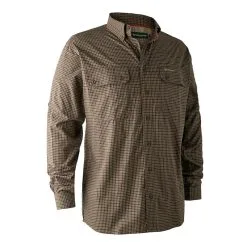 LONG SLEEVED-SHIRT DEERHUNTER CALLUM BAMBOO KHAKI