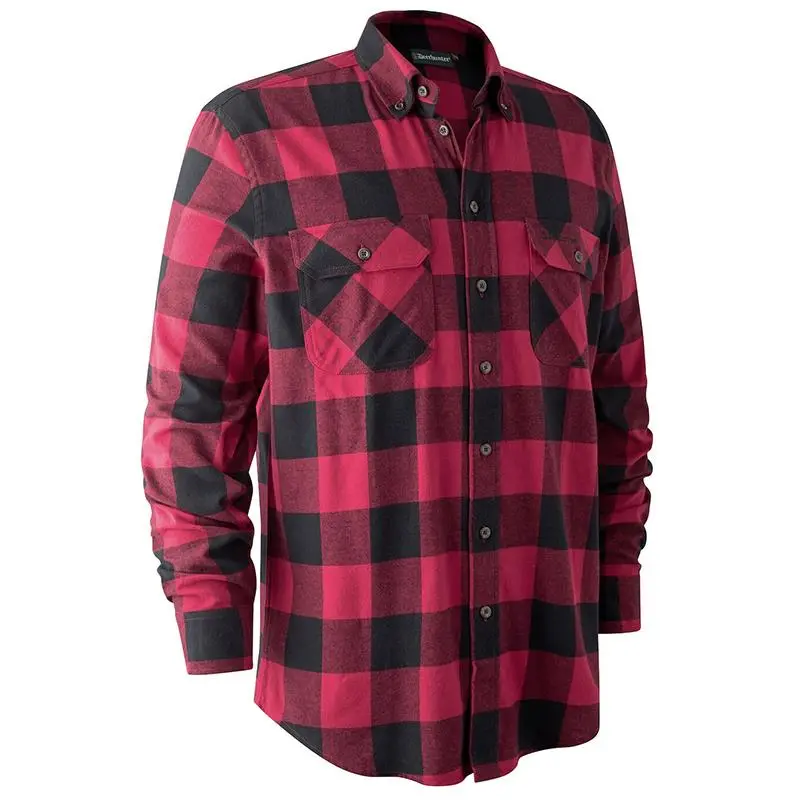 LONG SLEEVED-SHIRT DEERHUNTER MARVIN II RED 3 LONG SLEEVED-SHIRT DEERHUNTER MARVIN II RED