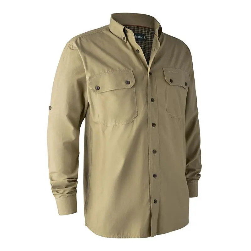LONG SLEEVED-SHIRT DEERHUNTER REYBURN BAMBOO BEIGE 3 LONG SLEEVED-SHIRT DEERHUNTER REYBURN BAMBOO BEIGE