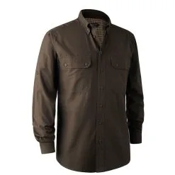 LONG SLEEVED-SHIRT DEERHUNTER REYBURN BAMBOO KHAKI
