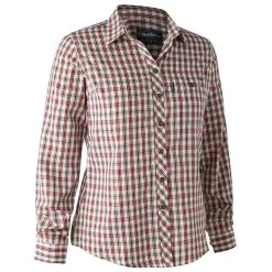 LONG SLEEVED-SHIRT WOMAN DEERHUNTER LADY MAXINE RED
